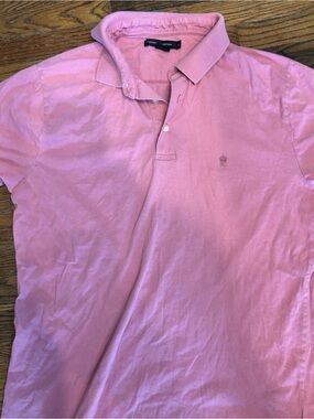 French Connection Pink Short-Sleeve Polo